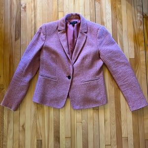 Ann Taylor Blazer - Spring/Summer-weight tweed in pink
